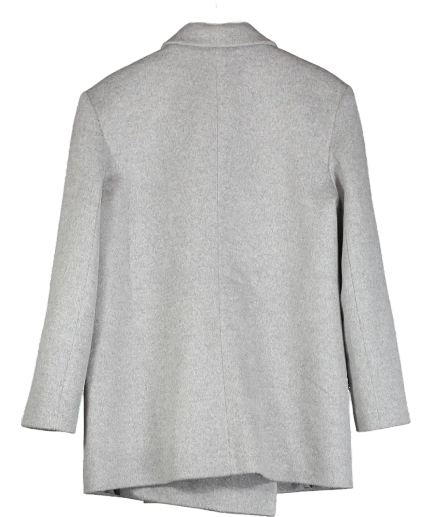 Bazilika Grey Wool Double Breasted Jacket One Size
