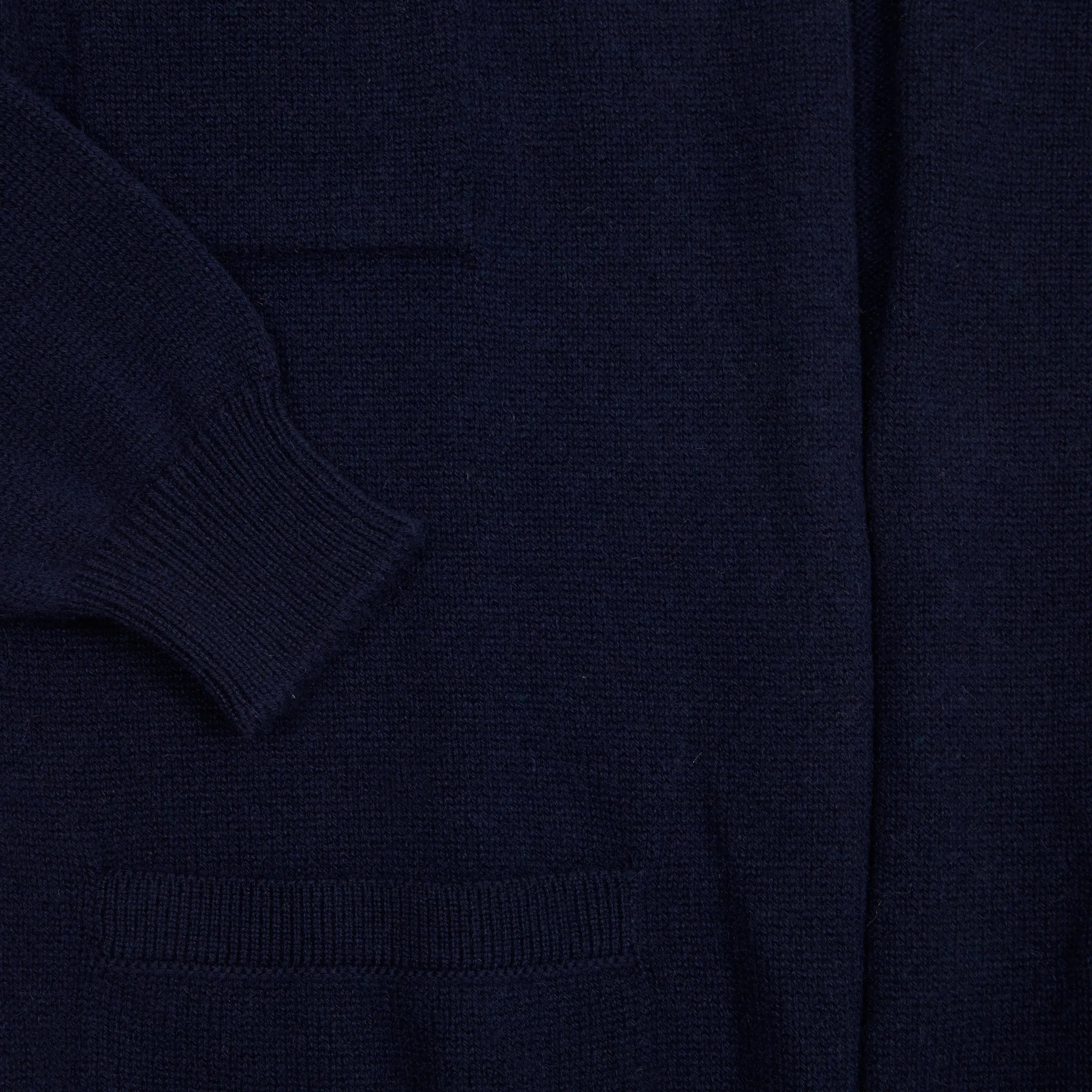 Begg & Co Joy Slouch Pocket Cashmere Cardigan in Night Sky