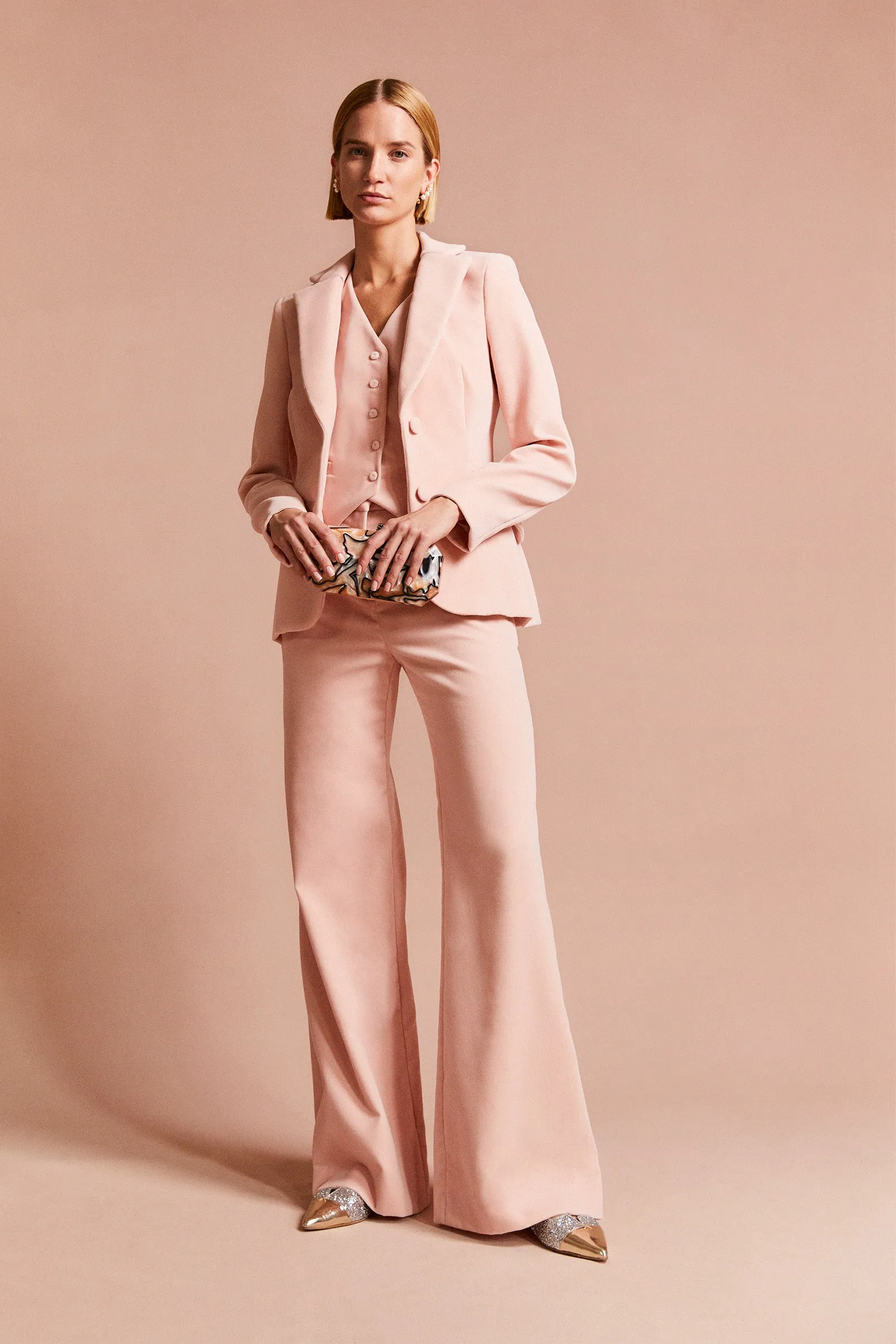Brooklyn Jacket Blush Pink Velvet