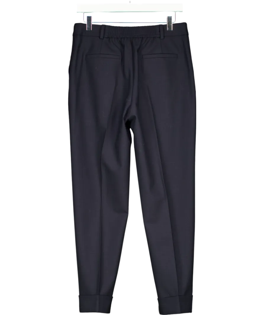 Cefinn Blue Clement New Wool Easy Waist Turn Up Trouser UK 10