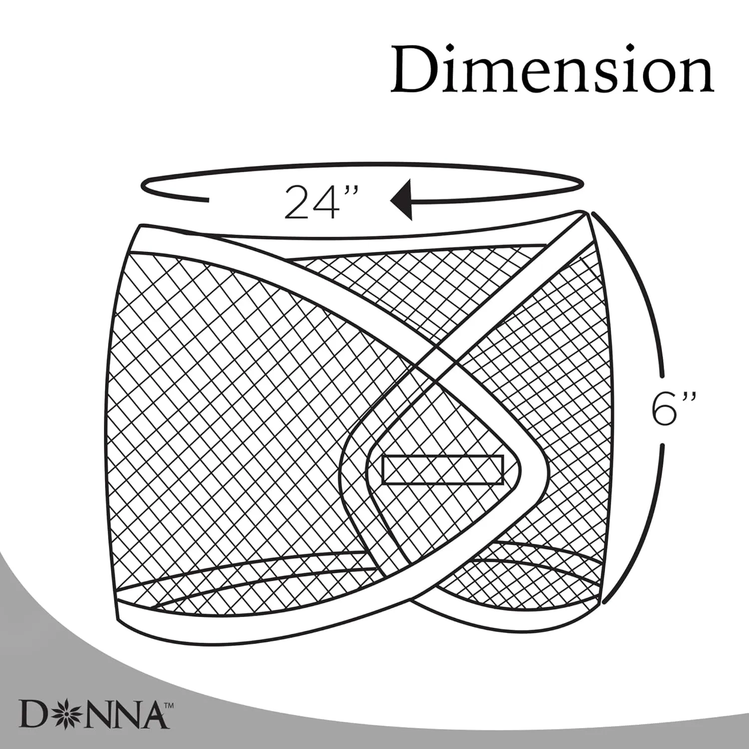 DONNA Argan Mesh Wrap Brown Color 1PC - Face Wash Headbands for Women and Make up, Shower Cap