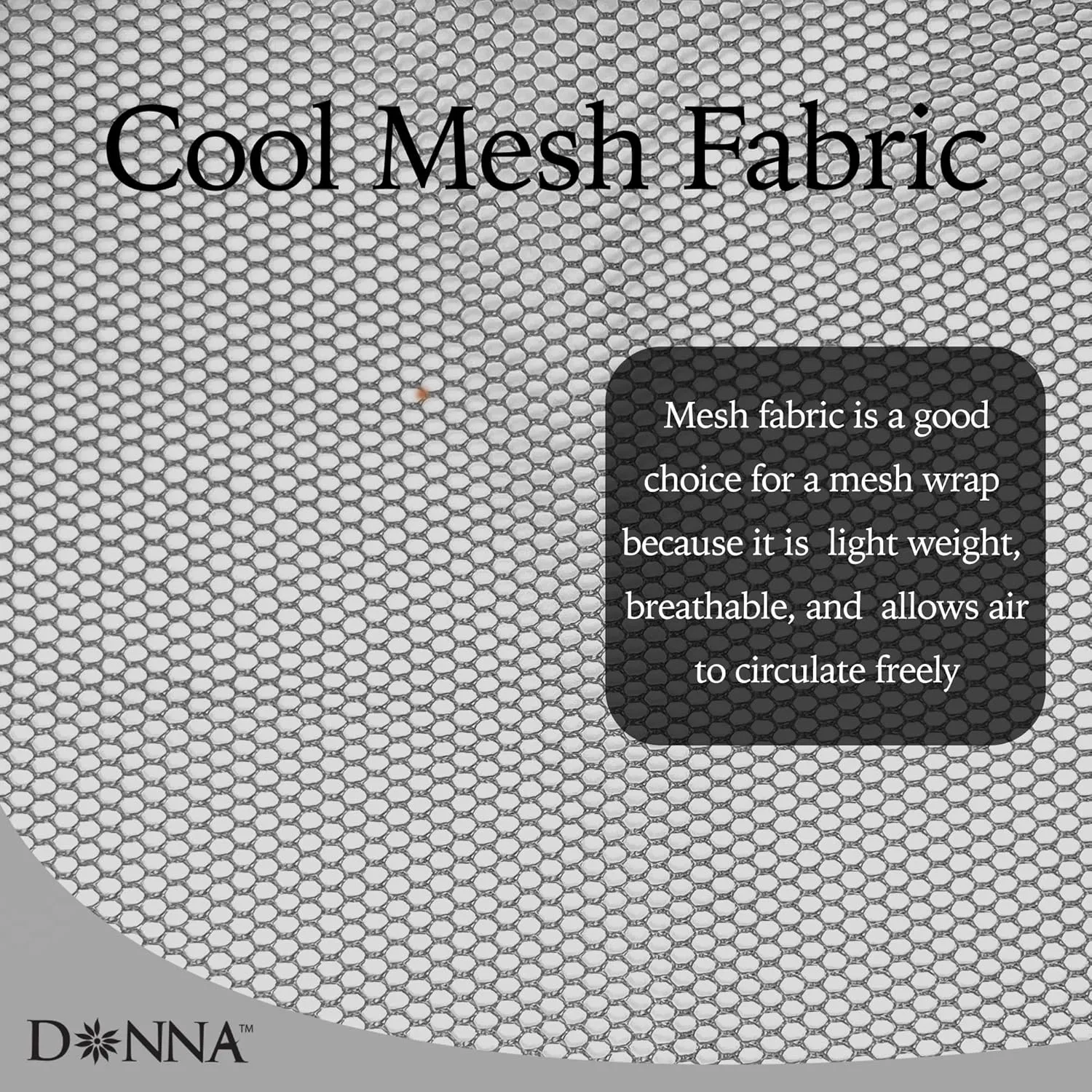DONNA Argan Mesh Wrap Brown Color 1PC - Face Wash Headbands for Women and Make up, Shower Cap