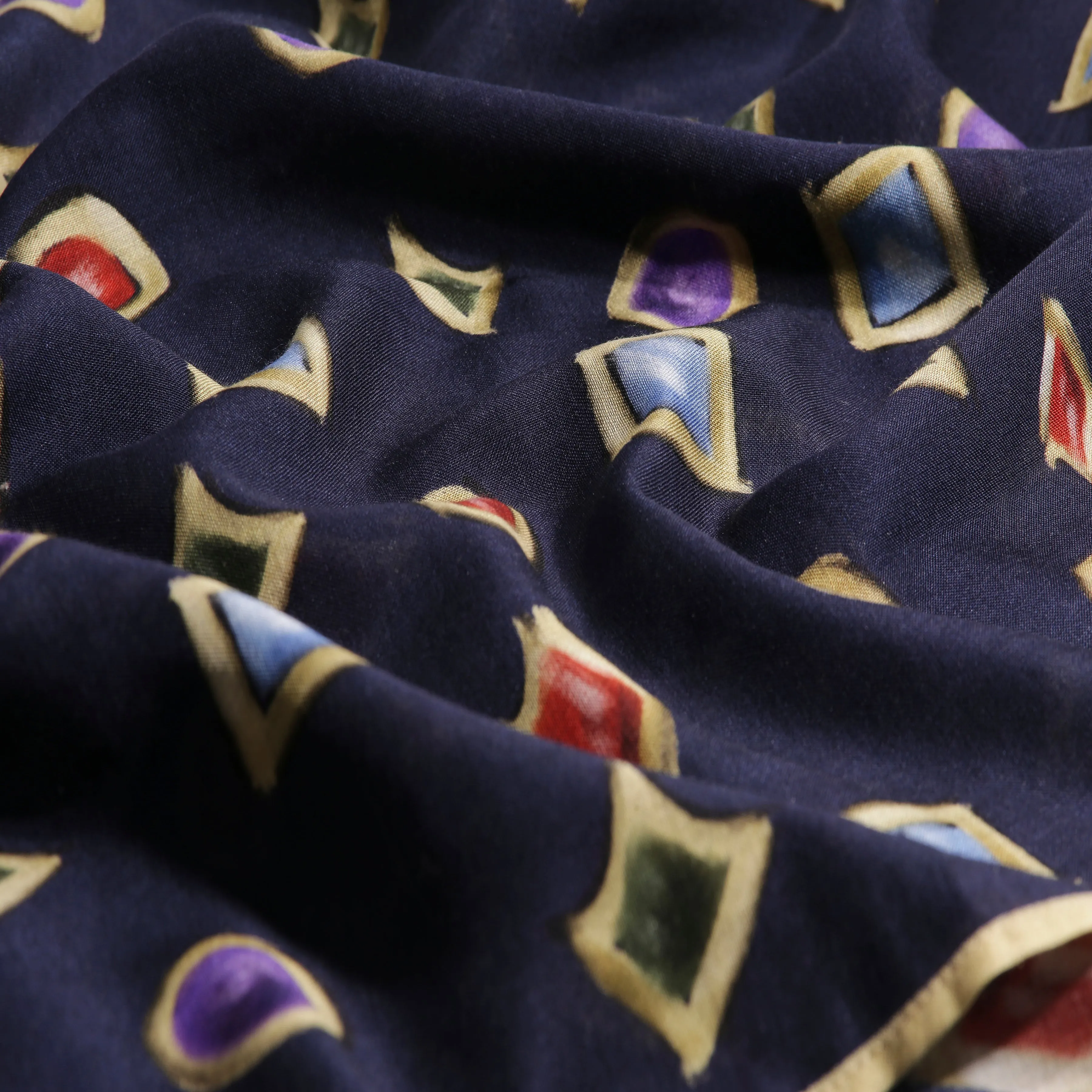 Jewels Wool Silk Scarf