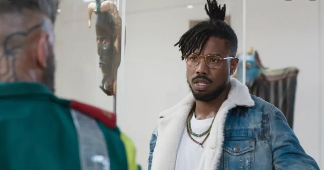 Killmonger Shearling Denim Trucker Jacket