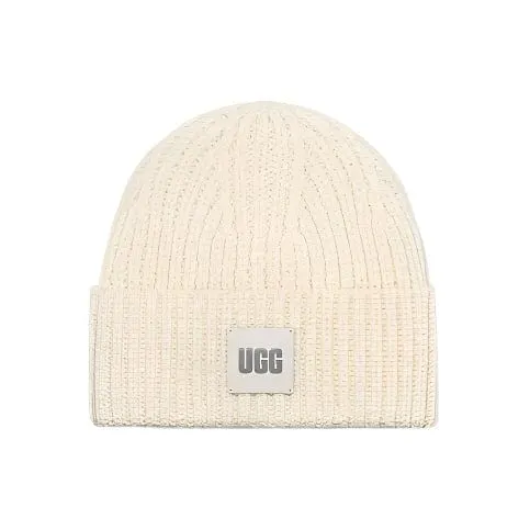 UGG Chunky Rib Beanie in Cream