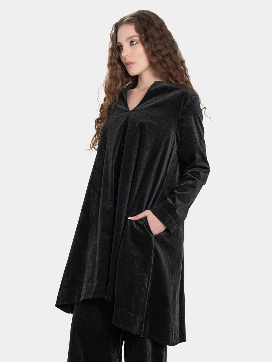 Velvet V-Neck Tunic