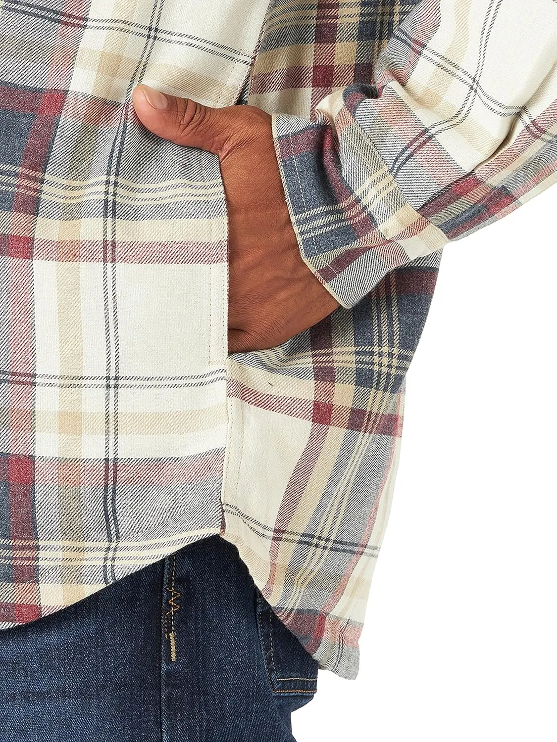 Wrangler Authentics Men's Long Sleeve Sherpa Lined Shirt Jacket