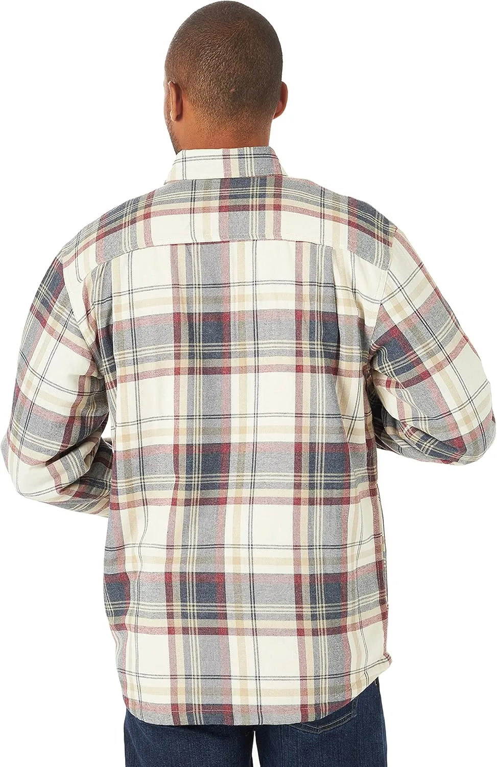Wrangler Authentics Men's Long Sleeve Sherpa Lined Shirt Jacket